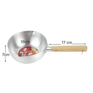 หม้ออลูมิเนียม ด้ามจับไม้ หม้อด้ามญี่ปุน มีให้เลือกขนาดรุ่น 18-pot-wooden-Stainless-steel-non--stick-05H-TC