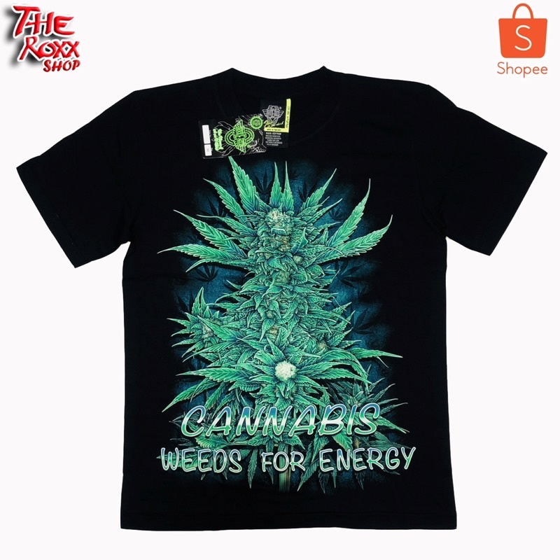 เสื้อเชิ้ตแขนสั้น Oversize Hemp Pattern Fluorescent Band Shirt Rocker S-4XL กัญชาเรืองเเสง เสื้อยืดเรืองเเสง พร้อมส่ง