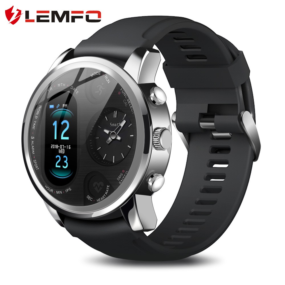 LEMFO Smart Watch T3 PRO Dual Time Waterproof IP67 Heart Rate Bluetooth Activity Tracker Smart Watch