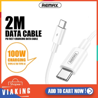 สายชาร์จเร็ว REMAX รุ่น RC-183c สายชาร์จ TYPE-C to C กำลังไฟ  สูงสุด 100W ถ่ายโอนข้อมูล 480MB/S อุปกรณ์ชาร์จ