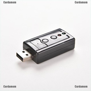 (carda) อะแดปเตอร์การ์ดเสียง mini usb 2.0 3 d virtual 12 mbps external 7.1 channel