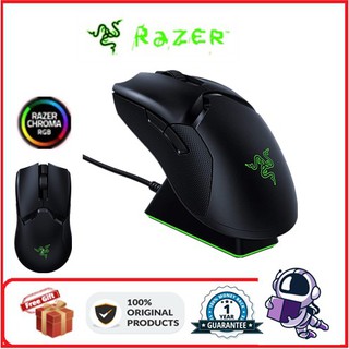 Razer RGB Gaming Mouse Lightweight  20000DIP with charging base Viper Ultimate Wired/Wireless Gaming Mouse（เมาส์เกมมิ่งไร้สาย）