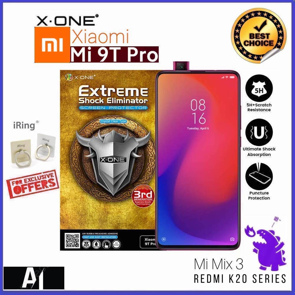 X-ONE EXTREME SHOCK ELIMINATOR การป้องกันหน้าจอสําหรับ XIAOMI MI 9T MI 9T PRO