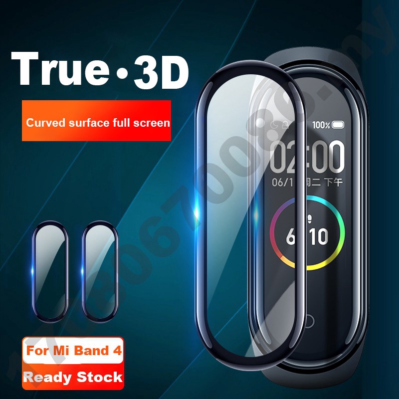 ตัวป้องกันหน้าจอ3D Screen Protector for Xiaomi mi band 4 film strap Mi band4 Smart Watch Full Soft Protective