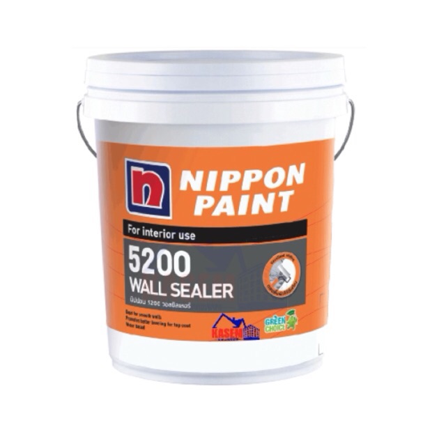 Nippon Paint สีรองพื้นปูนใหม่ นิปปอนเพนต์ 5200 วอล ซีลเลอร์ Nippon Wall Sealer