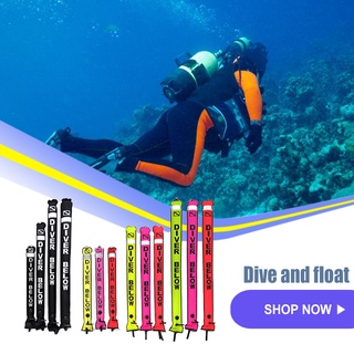 Surface Marker Buoy SMB Scuba OPRV with UV Durable TPU Flange Antiexplosion Diving Safety Gear Diver Below SausageELEN