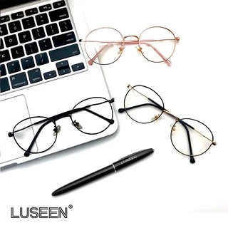 LUSEEN แว่นตา แว่นตาป้องกันรังสีคอมพิวเตอร์แฟชั่นเกาหลี แว่นตาโฟโตโครมิก ป้องกันรังสียูวี ป้องกันแสงสีฟ้า สําหรับผู้หญิง ผู้ชาย AG2209