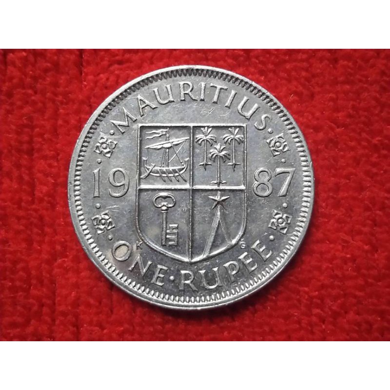 เหรียญ​ต่างประเทศ​(2758)มอริเชียส​ 1987