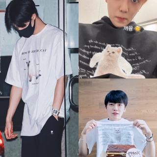 เสื้อกันหนาว มีฮู้ด ลายแมว Jeno