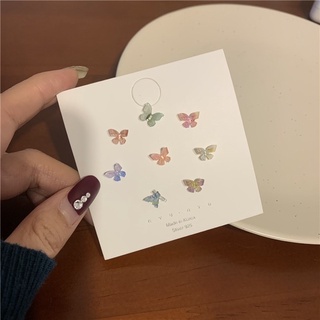 Butterfly earrings | ต่างหูรูปผีเสื้อ ต่างหูผีเสื้อ ตุ้มหูผีเสื้อ ต่างหูเกาหลี (พร้อมส่งจากไทย)