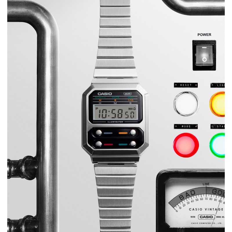 นาฬิกา CASIO RETRO SERIES รุ่น A100WE-1A / A100WEG-9A / A100WEGG-1A / A100WEL-1A / A100WEF / A120WE