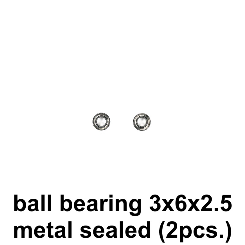 Ball bearing 3x6x2.5 metal sealed (2pcs.)
