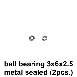 Ball bearing 3x6x2.5 metal sealed (2pcs.)