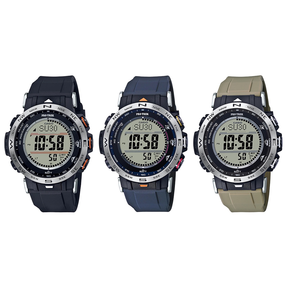 Casio Protrek นาฬิกาข้อมือผู้ชาย สายซิลิคอน รุ่น PRW-30,PRW-30AE (PRW-30-1A,PRW-30AE-2,PRW-30-5)