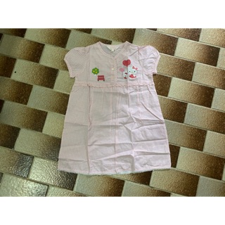 ชุดกระโปรงเด็กแขนสั้น SANRIO Kitty size95 มือ1 พร้อมส่ง