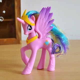 พร้อมส่งทุกสี❁☬▤16 14CM My Little Pony ม้าสีรุ้ง ยูนิคอร์น น่ารัก โมเดล สาว ตุ๊กตา เค้ก ตกแต่ง ตุ๊กตาของเล่น