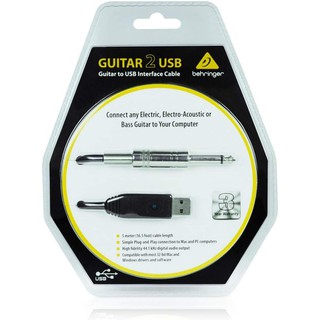 Behringer GUITAR 2 USB | Guitar to USB Interface Cable