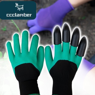 พร้อมส่ง🔥 ถุงมือทำสวน ถุงมือขุดดินทำสวน ขุดดิน พรวนดิน  Garden Gloves ถุงมือยาง