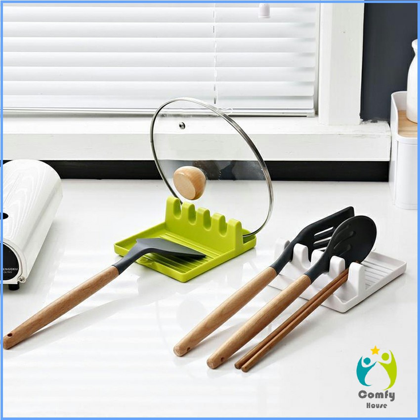 Comfy ที่วางช้อนซุป ที่ครอบหม้อ ที่ใส่พลาสติก อเนกประสงค์  Kitchen shelf