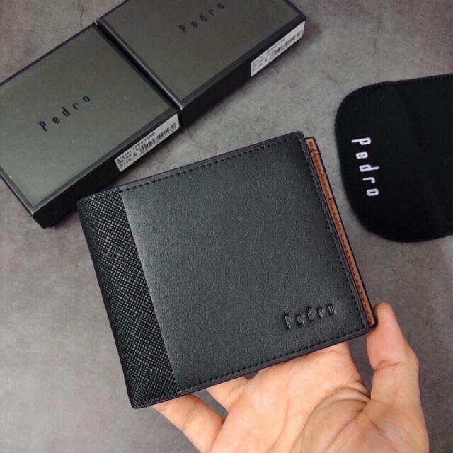 Pedro MENS SHORT WALLET FULL BOX + ถุงกระดาษ