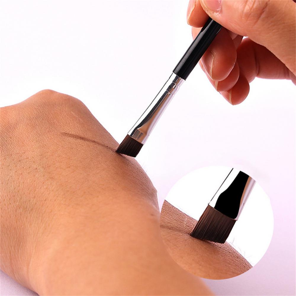 Mollie Lipper Eyebrow Eyeliner Brush Professional Small Angled Eyebrow Brush High Quality Eye brow liner Brush Brow Contour Brush เครื่องมือแต่งหน้า - รูปที่ 6
