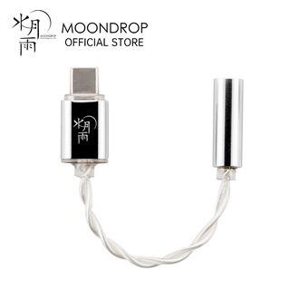 Moondrop Click อะแดปเตอร์หูฟัง Type C เป็น 3.5 มม. Mini USB DAC/AMP สายเคเบิล รองรับการควบคุมสาย CNC แกะสลักเปลือกหอย เสียงพื้นหลังต่ํามาก
