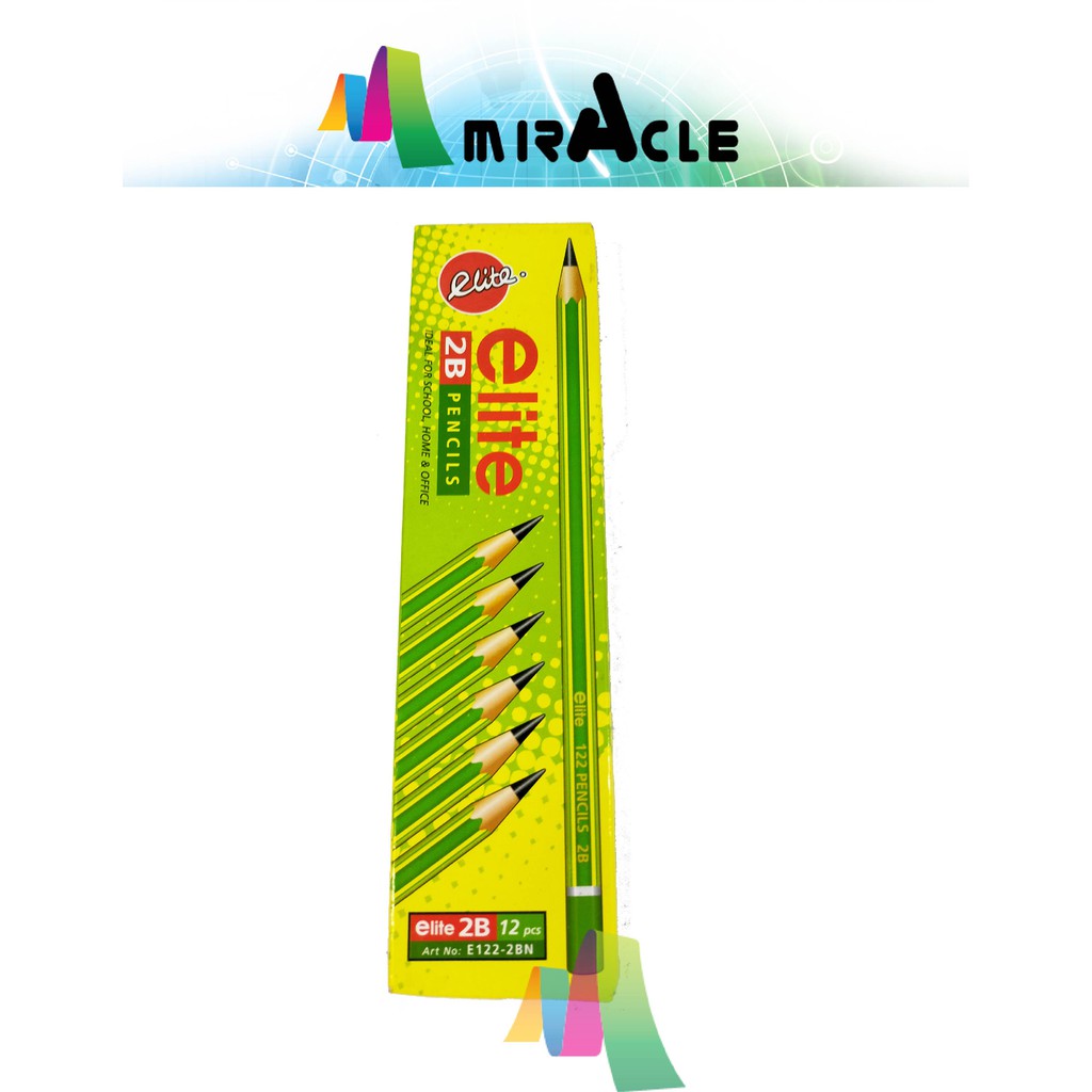 ELITE 2B PENCIL 12ชิ้น /กล่อง E122-2BN