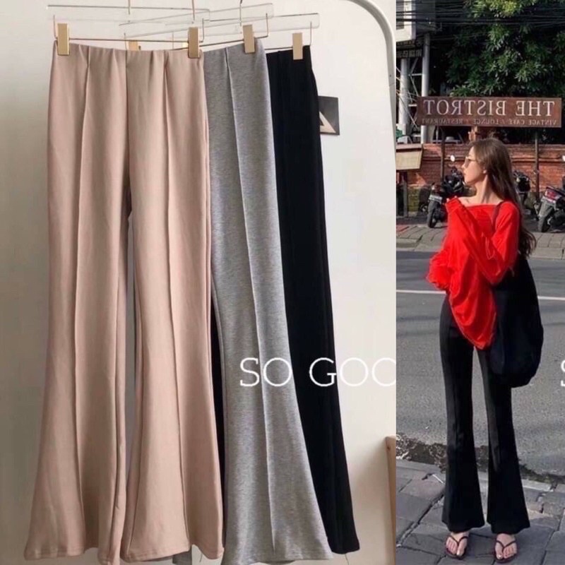 กางเกงขาม้า ทรงสวยมาก มีตะเข็บหน้าช่วยเก็บทรง ขาใหญ่แค่ไหนก็เอาอยู่ ผ้าบุ๊งเนื้อดี ใส่สบาย แมชกับอะไรก็สวย