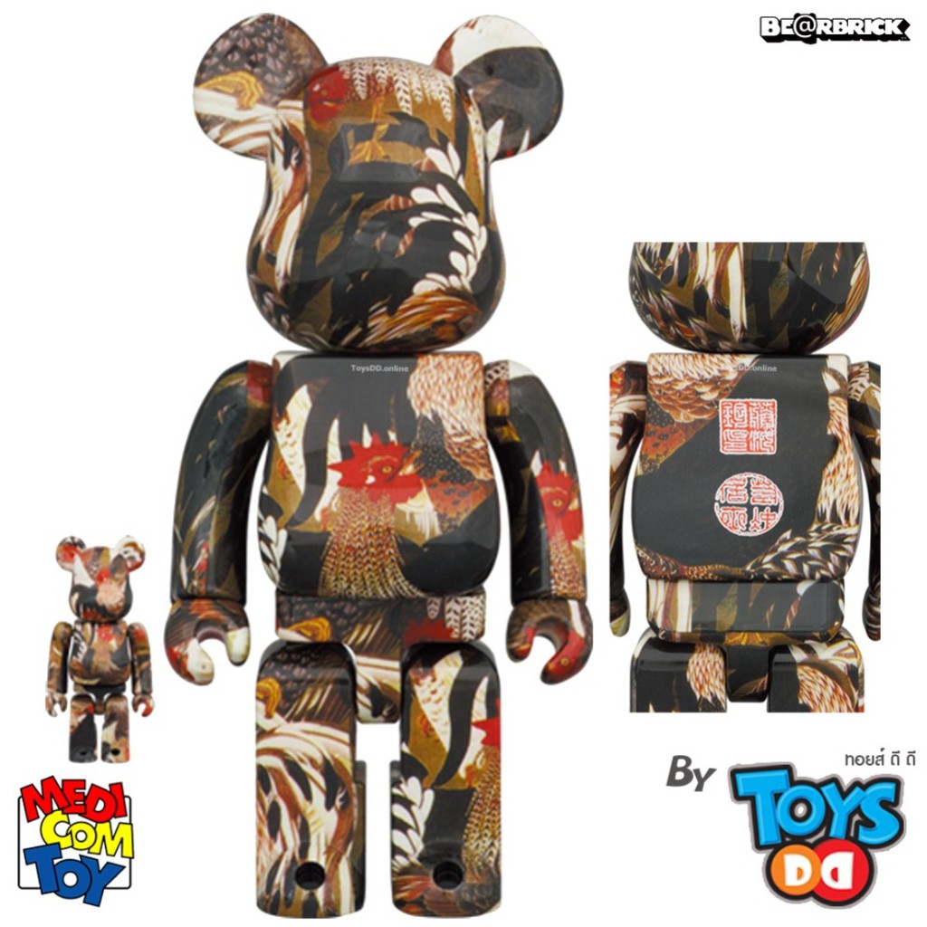 Be@rbrick 400% & 100% Utagawa Kuniyoshi Ito Jakuchu Doshoku Sai-e Gunkei-zu (Fowls)