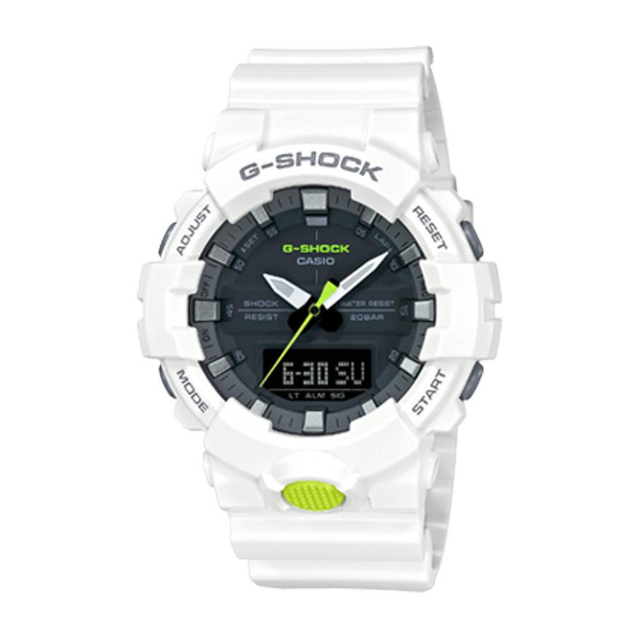 Casio G-Shock นาฬิกาข้อมือผู้ชาย สายเรซิ่น รุ่น GA-800SC-7A - สีขาว