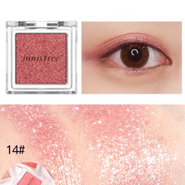 🍁 พร้อมส่ง เบอร์ 14 🍂Innisfree My Palette My Eyeshadow Glitter 2.3 g