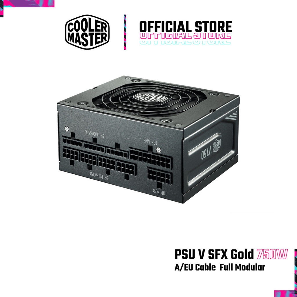 Cooler master PSU V SFX Gold 750W A/EU Cable Full Modular (พาวเวอร์ซัพพลาย, Power Supply)