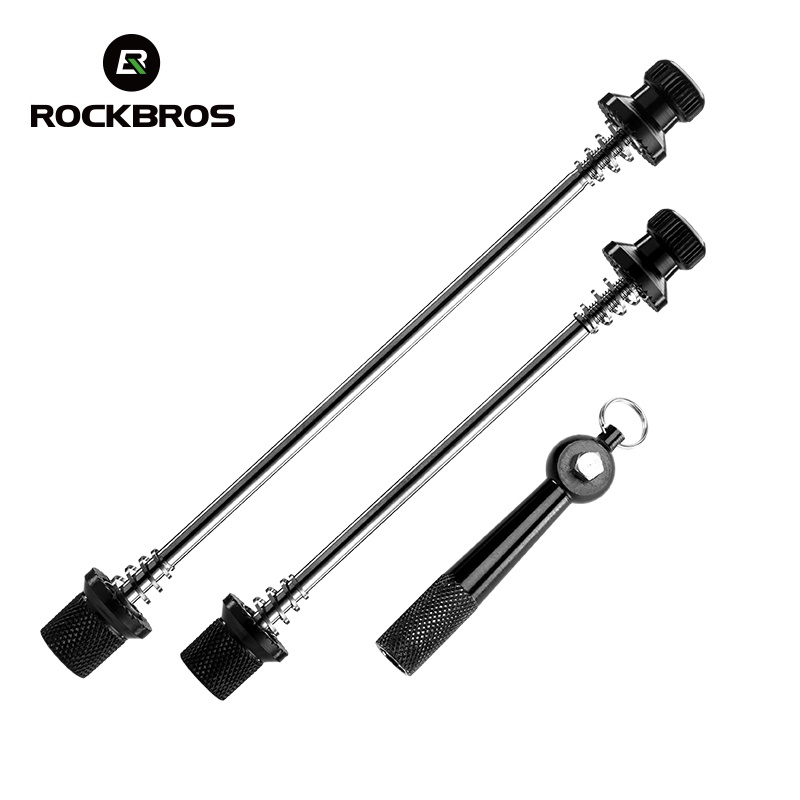 【TH Delivery】ROCKBROS แกนปลดเร็ว กันขโมย น้ําหนักเบา 2 สี สําหรับล้อรถจักรยานเสือภูเขา