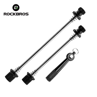 Rockbros แกนปลดเร็ว กันขโมย น้ําหนักเบา 2 สี สําหรับล้อรถจักรยานเสือภูเขา