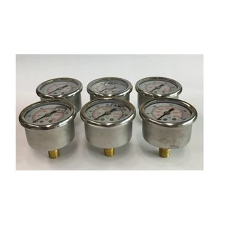 เกจวัดแรงดัน ขนาดหน้าปัด 1.5" WEGA pressure gauge แสตนเลส เติมกลีเซอรีน ขนาด 1.5 นิ้ว เกลียวทองเหลือง 1/8" ออกด้านหลัง