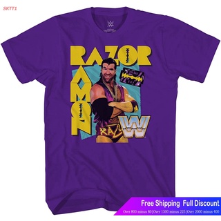 เสื้อยืดผ้าฝ้ายพิมพ์ลายแฟชั่น เสื้อยืดผ้าฝ้ายพิมพ์ลายSKTT1 เสื้อยืดกีฬา WWE Superstar Razor Ramon Shirt -Scott Hall - Wo
