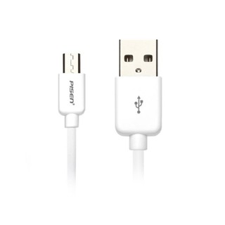 PISEN สายชาร์จ micro USB Charge and Sync Cable 1.5m - White