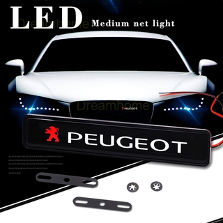 สติกเกอร์ตราสัญลักษณ์ Led สําหรับติดไฟหน้ารถยนต์ Peugeot 4008 Rcz 5008 206 207 307 301 308 408 3008 508