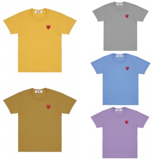 เสื้อ PLAY COMME des GARCONS แขนสั้น Color Series ปักหัวใจแดง