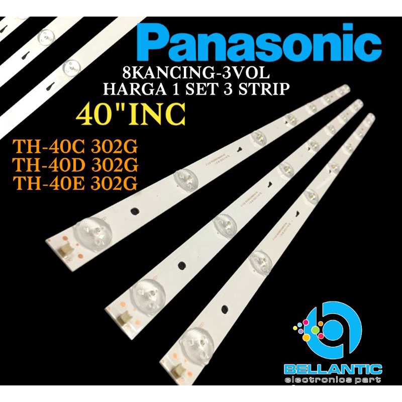 PANASONIC LED TV BACKLIGHT 40"INC 8 ปุ่ม 3VOL TH-40C 302G-40TH E302G-TH-40D 302G