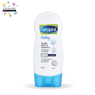 [สินค้าสำหรับเด็ก] Cetaphil Baby (เซตาฟิล เบบี้) Gentle Wash &amp; Shampoo ขนาด 230 ml. [EXP.01/2023]