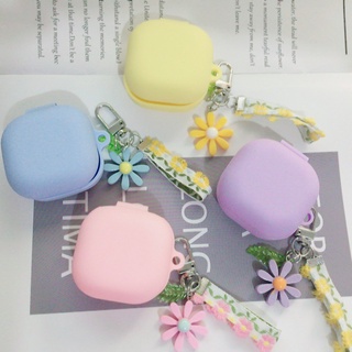 For Baseus WM02 Case Luxury Korea Lace Flower Keyring Silicone Earphone Case For Baseus WM01 Cover