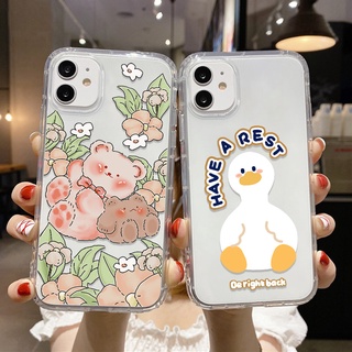 เคสโทรศัพท์มือถือ ซิลิโคนนิ่ม TPU ใส ลายการ์ตูน สําหรับ Samsung S22 Ultra Case Galaxy S10 Plus S21 FE M32 M51 M31 M21S M11 Note 20 Ultra J6 Prime F41 J4 Note20