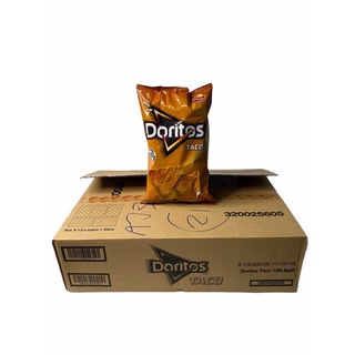 DORITOS TACO,โดริโทส รสพิเศษ ทาโก้ สินค้านำเข้าจากมาเลเซีย 198.4g JUMBO PACK สีน้ำตาล 1 ลัง/บรรจุ 8 แพค ราคาส่ง ยกลัง..