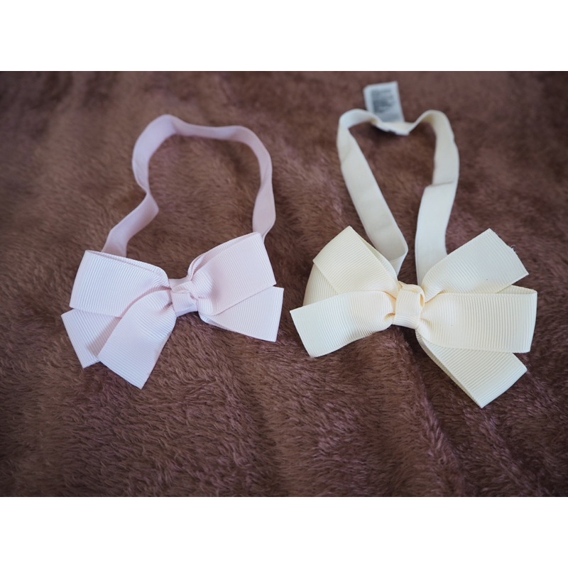 โบว์คาดผมเด็ก เชต2ชิ้น ยี่ห้อ H&M สภาพใหม่มาก ใช้น้อย ไซส์ EUR68/80