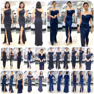 12MAR.4 UPDATE STOCK NAVYDRESS DRESSNAVY เดรสกรม เดรสกรมท่า เดรสน้ำเงิน เดรสยาวกรม เดรสกรมยาว ราตรีกรม ราตรีกรมยาว S M L