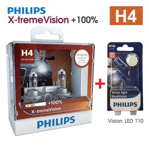 หลอดไฟหน้ารถยนต์ PHILIPS PRO +150% แถมฟรีหลอดไฟ T10 - รูปที่ 2