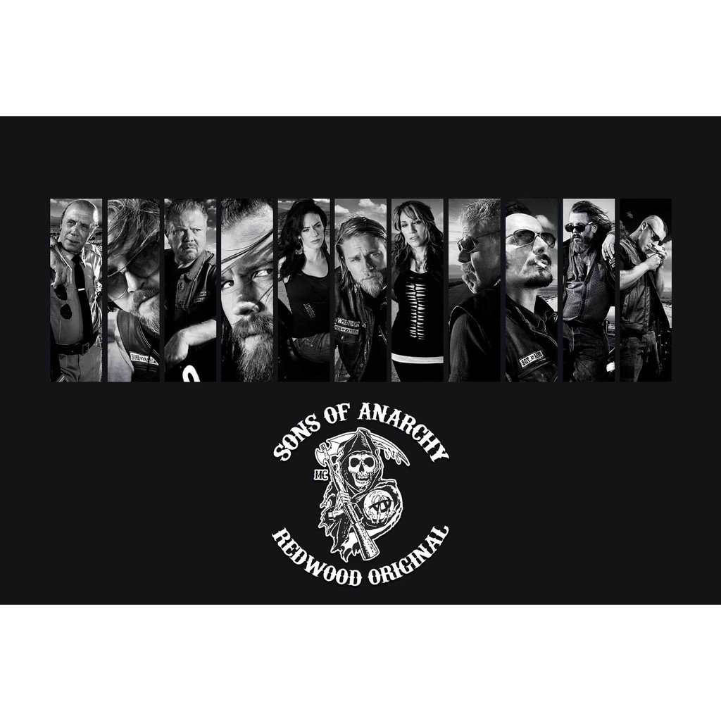 โปสเตอร์ ซีรีส์  Sons of Anarchy SOA TV Series Poster หนัง รูปภาพ ภาพติดผนัง โปสเตอร์ภาพพิมพ์ Movie 