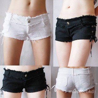 Sexy Ultra-Short Hot Pants Slimming Versatile Shorts Womens Hip-Wrapped Low Waist Elastic Hip-Wrapped Cotton Jeans tIM0