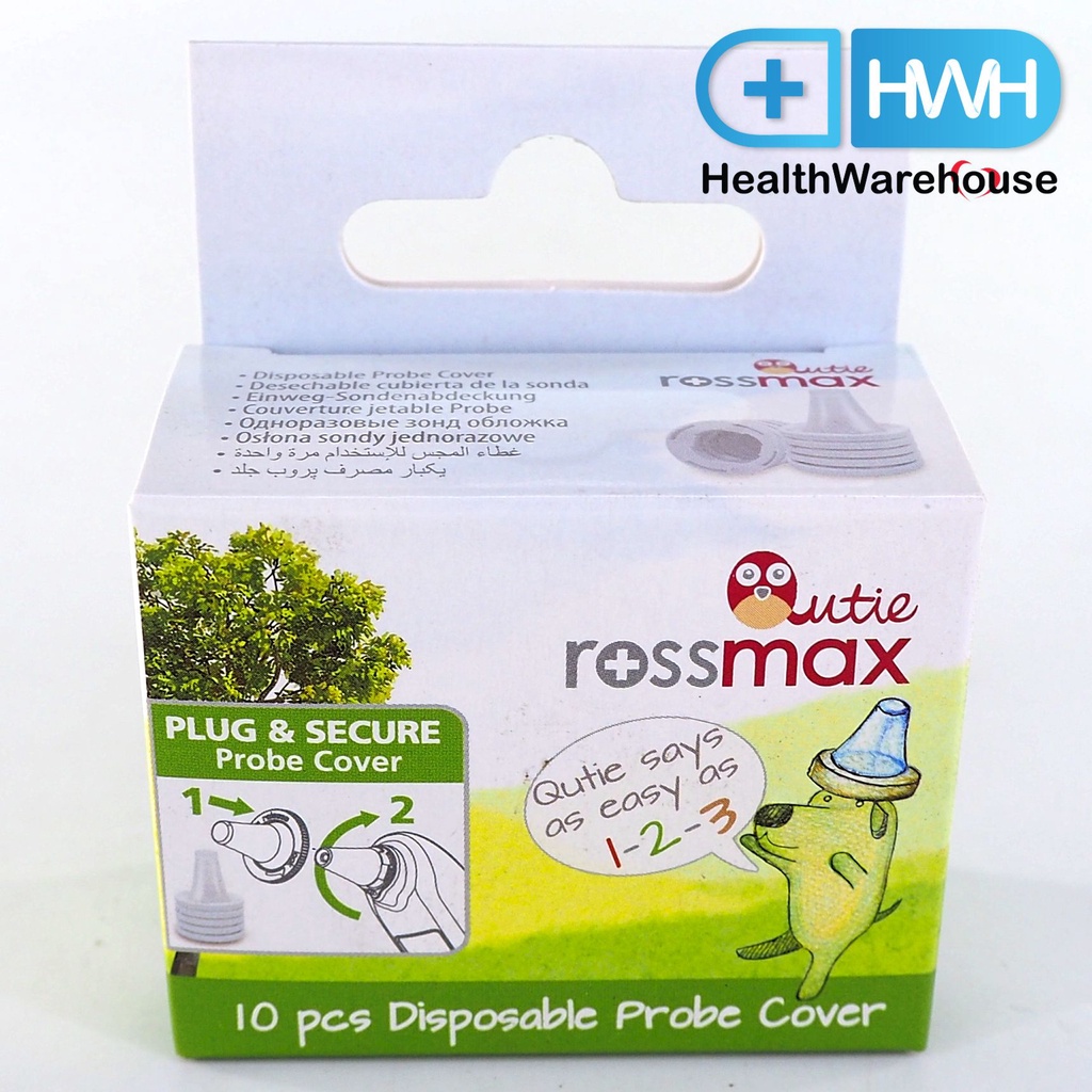 Rossmax Probe Cover Disposable 10 ชิ้น สำหรับ RA600 ฝาครอบ เครื่องวัดอุณหภูมิทางหู